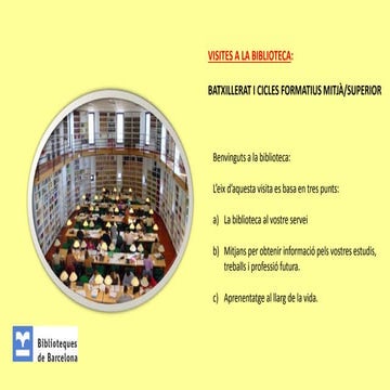 Visita batxillerat