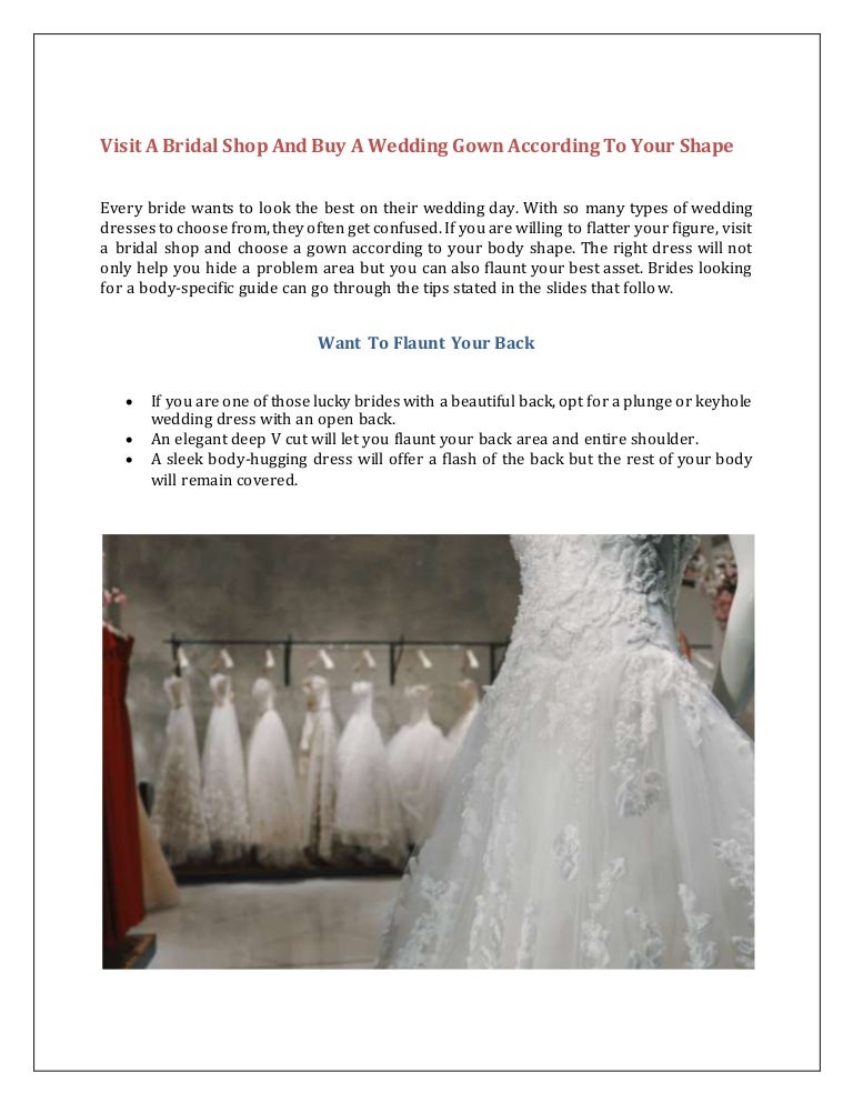 buy a dress for a wedding