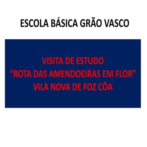 Visita de estudo a Foz Côa