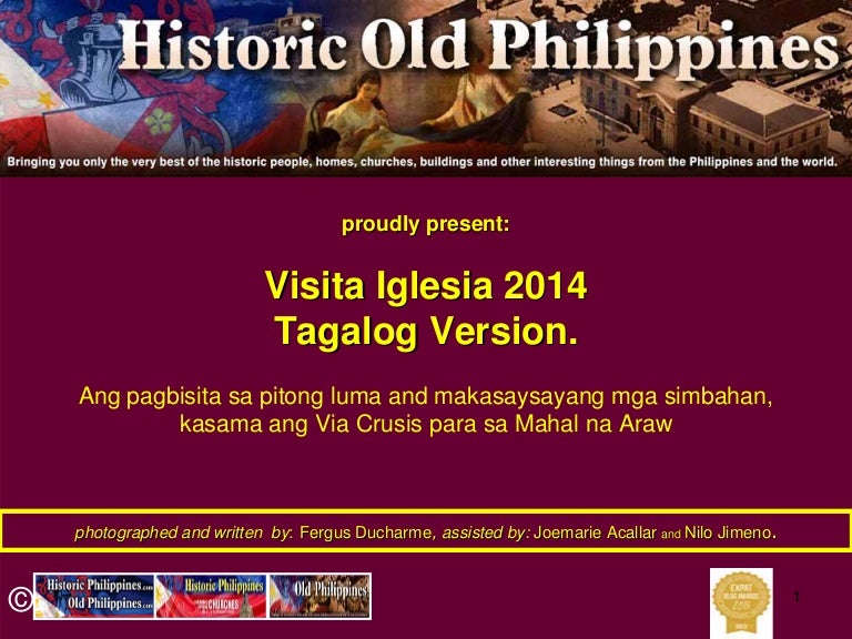 Visita Iglesia 2014 Tagalog version