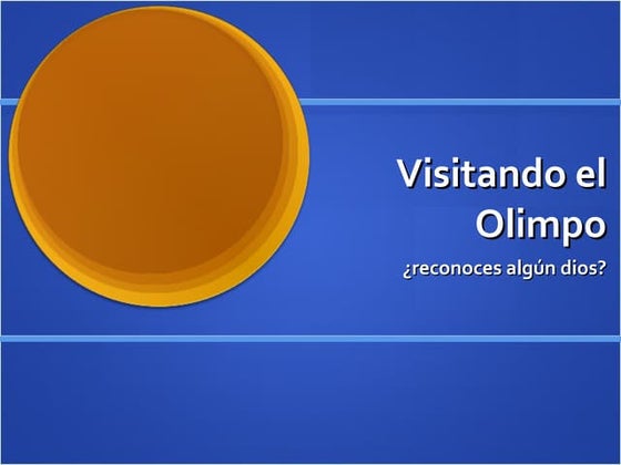 Visitamos el Olimpo