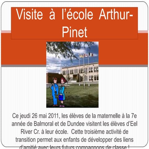 Visite à l'école d'Eel River Crossing 