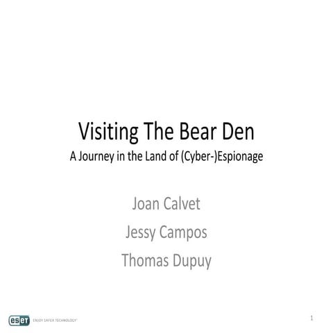 Visiting the Bear Den