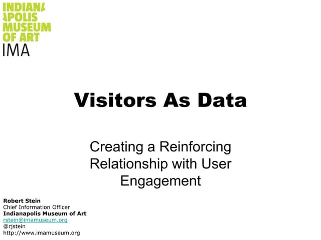Visitors As Data