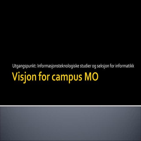 Visjon for campus Mo i Rana