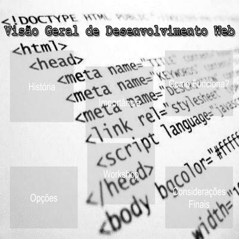 Visão Geral De Desenvolvimento Web   Sre 2012