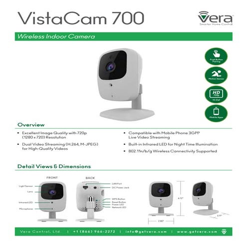 Vista cam700 datasheet-rf3
