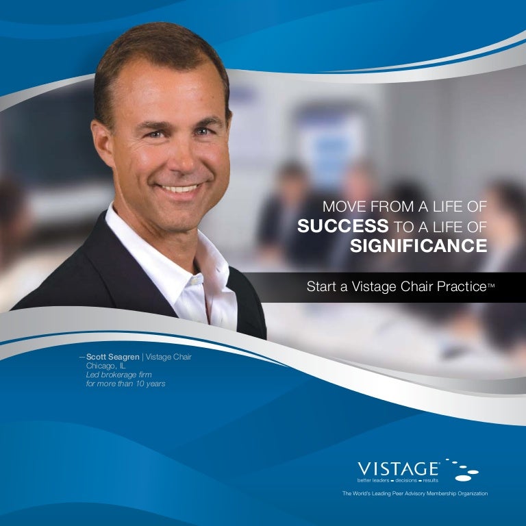 2013 Vistage Chair Practice brochure