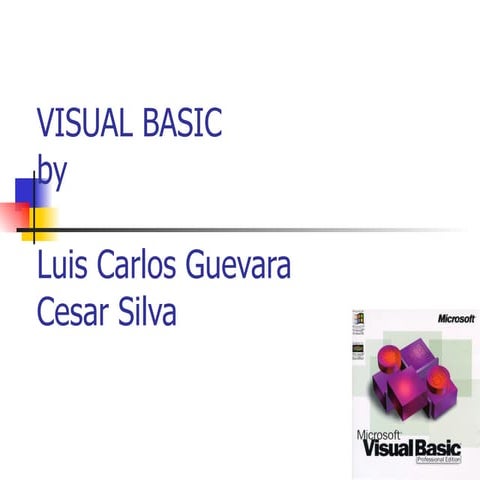 Herramientas del visual basic 1 | PPT