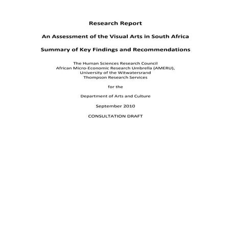 Visual Arts  S A Summaryfinal