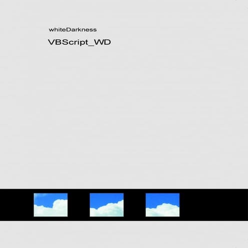 Visual basic script v1 wd