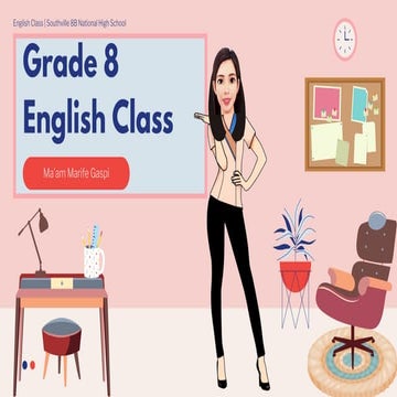 VISUAL-VERBAL RELATIONSHIP LESSON FOR GRADE EIGHT