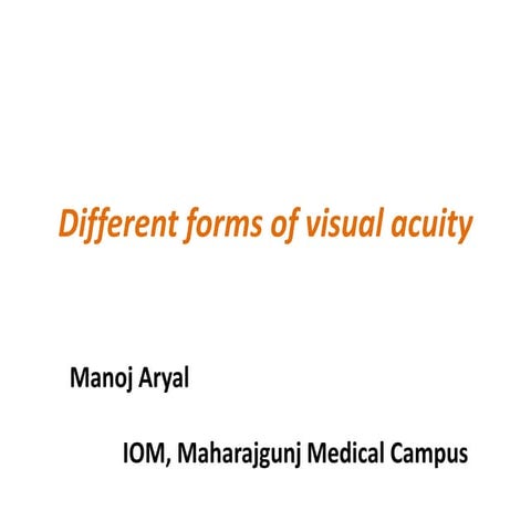 Visual Acuity | PPTX