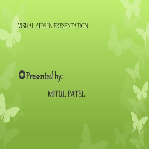 Visual Aids inPresentation