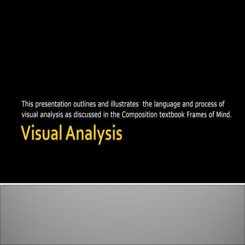 Visual analysis for composition