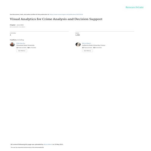 Network visualization for financial crime detection | PDF