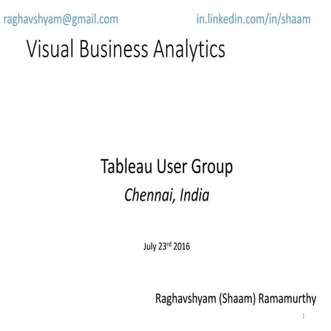 Visual analytics
