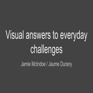 Visual answers to everyday challenges