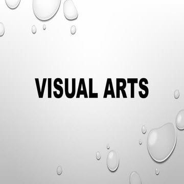 VISUAL ARTS report art and appreciation subject