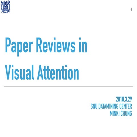 Paper Reviews on Visual Attention