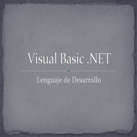 Visual Basic .NET
