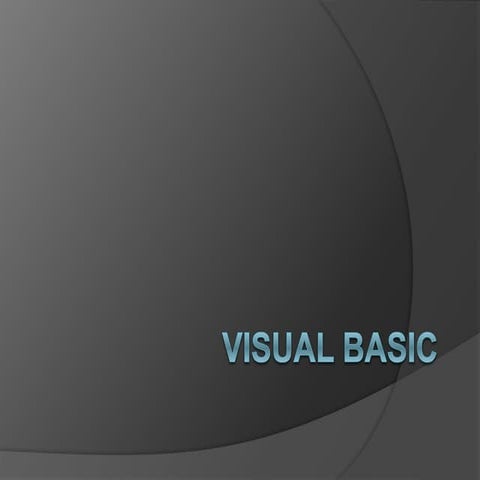 Visual basic | PPTX
