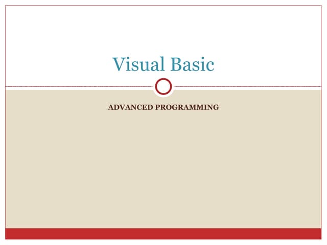 Visual basic