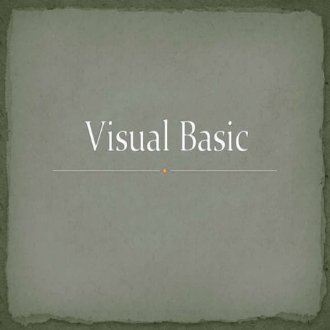 Botones en visual basic 6 | PPTX