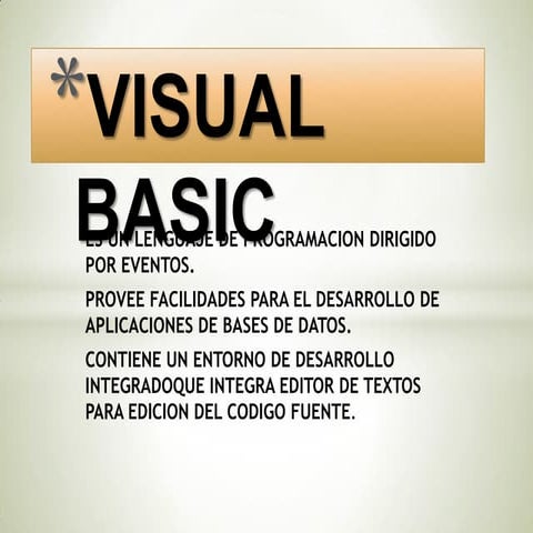 Visual basic