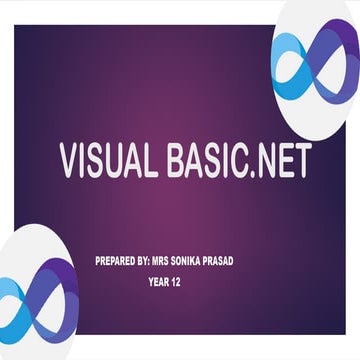CONTROL STRUCTURE IN VB | PPTX