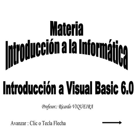 Visual basic  1º Año