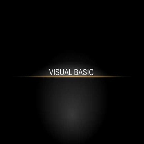 Visual basic 6 | PPTX