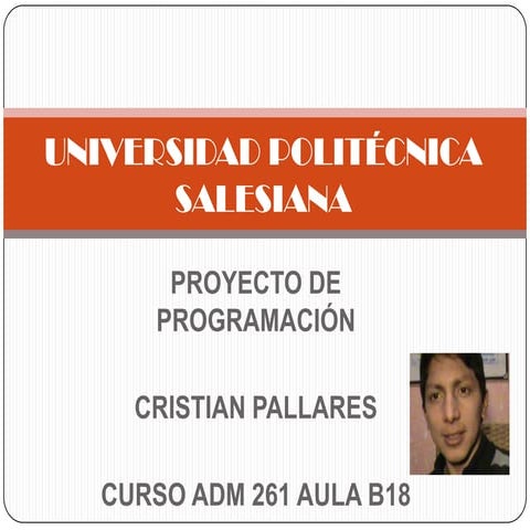 Visual basic 6.0 Menu de Programas Cristian Pallares