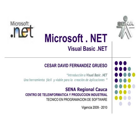 Ciclo for en visual basic | PPTX