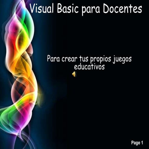 Visual basic para docentes