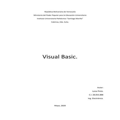 Visual basic - Programación