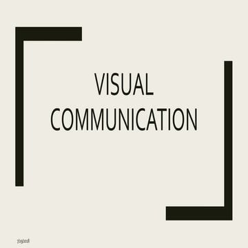 Visual communication using ppt
