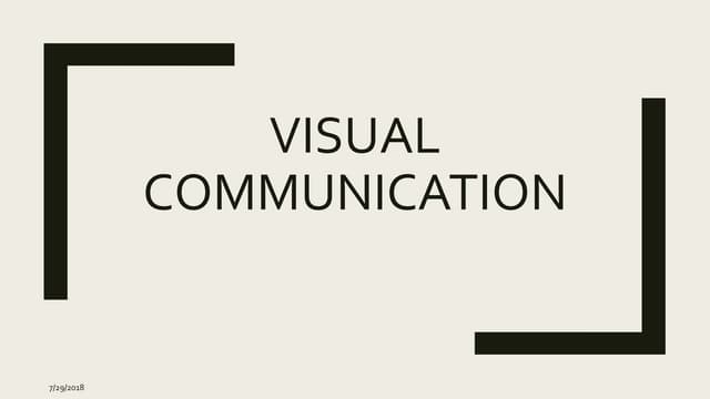 Visual communication using ppt