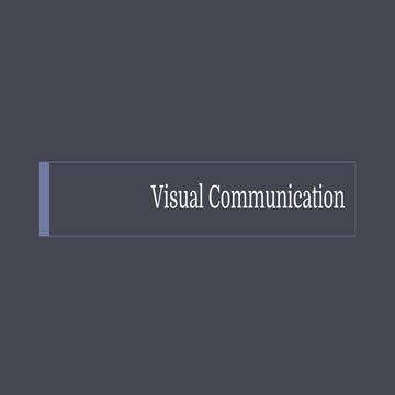Visual Communication Design Theories
