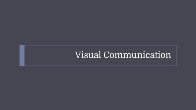 Visual Communication Design Theories