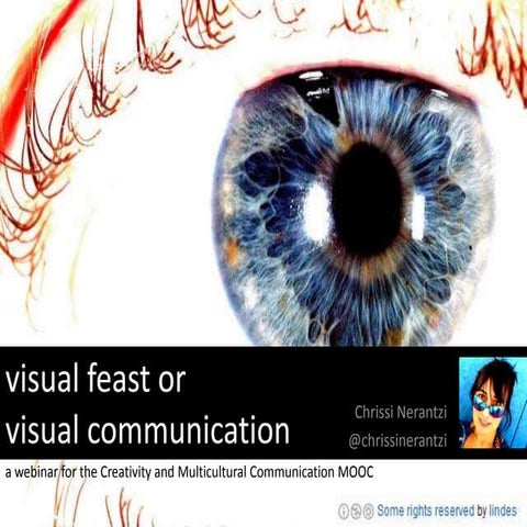 Visual feast or visual communication, a webinar for the CMC MOOC