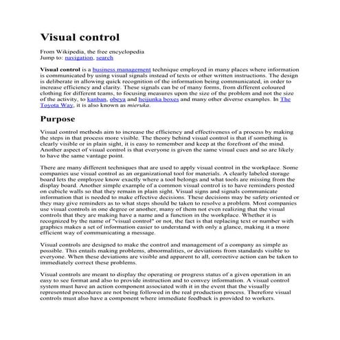 Visual control | DOCX