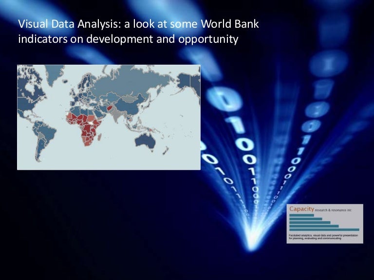 Visual data analysis world bank data
