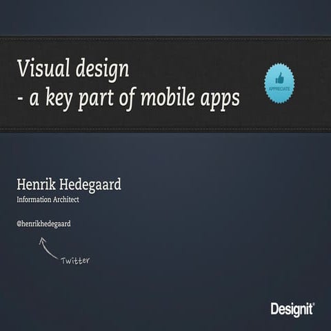 Visual Design and Mobile Apps