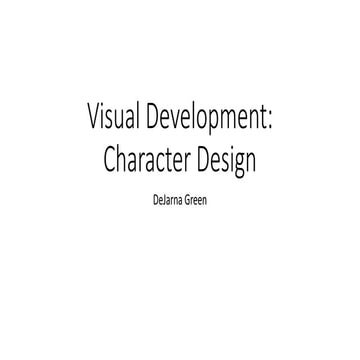 Visual development