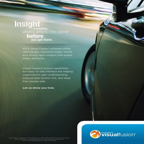 Visual Fusion Overview Brochure