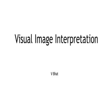 Visual Image Interpretation in Remote Sensing