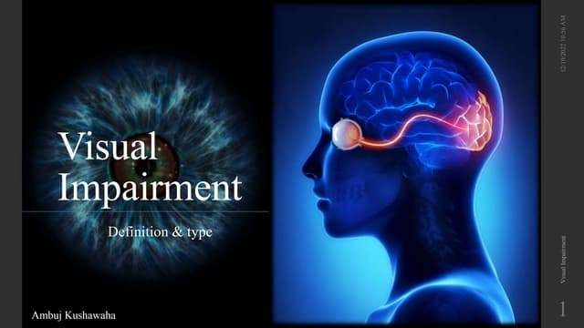 Visual Impairment | PPTX