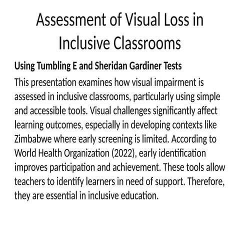 Using HOTV, Sjogren's Hand Test, and Snellen Chart to Assess Visual ...