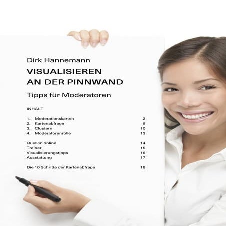 Visualisieren an der Pinnwand für die Moderation